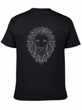 Lion Graphic Tee - Mens Black T-Shirt