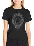 Lion Graphic Tee - Mens Black T-Shirt