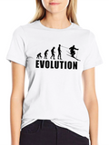 Evolution Skiing T-Shirt - Funny Graphic Tee
