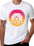 Dog Sunset Graphic Tee
