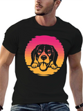 Dog Sunset Graphic Tee