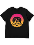Dog Sunset Graphic Tee
