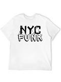 NYC Funk Graphic Print Black T-Shirt