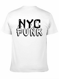 NYC Funk Graphic Print Black T-Shirt