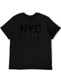 NYC Funk Graphic Print Black T-Shirt