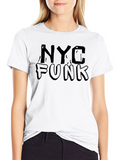 NYC Funk Graphic Print Black T-Shirt