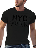 NYC Funk Graphic Print Black T-Shirt