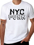 NYC Funk Graphic Print Black T-Shirt