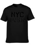 NYC Funk Graphic Print Black T-Shirt