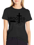 Rooted In Christ Graphic T-Shirt - Black