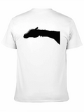 Black Horse Silhouette Graphic T-Shirt