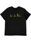 Zombie Heartbeat T-Shirt - Walking Dead ECG Tee