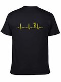 Zombie Heartbeat T-Shirt - Walking Dead ECG Tee