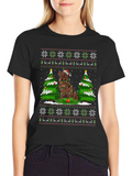 Dog Christmas Tree Ugly Christmas Sweater T-Shirt