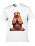 Zen Groundhog Tee - Meditating Marmot T-Shirt