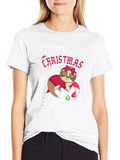 Christmas Sloth Graphic T-Shirt