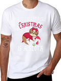 Christmas Sloth Graphic T-Shirt