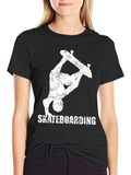 Skateboarding Graphic Tee - Cool Grunge Design