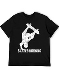 Skateboarding Graphic Tee - Cool Grunge Design