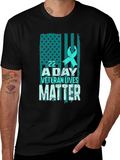 22 A Day Veteran Lives Matter Graphic T-Shirt