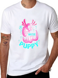 Axolotl Water Puppy Black T-Shirt