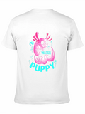 Axolotl Water Puppy Black T-Shirt