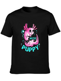 Axolotl Water Puppy Black T-Shirt