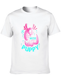 Axolotl Water Puppy Black T-Shirt