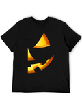 Halloween Pumpkin Face Graphic Tee