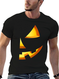 Halloween Pumpkin Face Graphic Tee