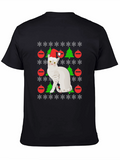 Christmas Cat T-Shirt Holiday