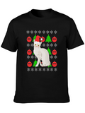 Christmas Cat T-Shirt Holiday