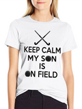 Keep Calm Son On Field T-Shirt