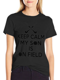 Keep Calm Son On Field T-Shirt