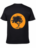 Black Tree Silhouette Tee - Graphic Print