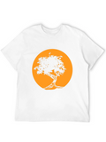 Black Tree Silhouette Tee - Graphic Print
