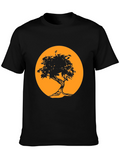 Black Tree Silhouette Tee - Graphic Print