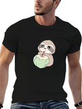 Sloth Drinking Coconut T-Shirt