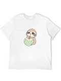 Sloth Drinking Coconut T-Shirt
