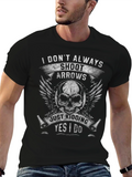 Skull Arrows Graphic T-Shirt - Funny Archery Tee