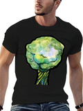 Unique Tree Graphic Black T-Shirt