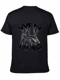 Mens Black Lambo Sketch Graphic Tee