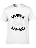 Mens Black Lambo Sketch Graphic Tee