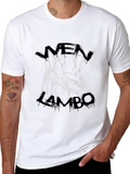 Mens Black Lambo Sketch Graphic Tee