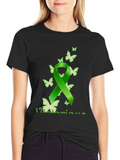 Victorious Green Ribbon Butterfly T-Shirt