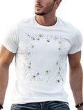 Floral Frame Graphic Print T-Shirt