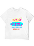 Hello Summer Black Graphic Tee