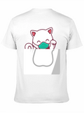 Masked Cat Graphic Tee