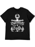 Anchored in Faith Black T-Shirt