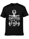 Anchored in Faith Black T-Shirt